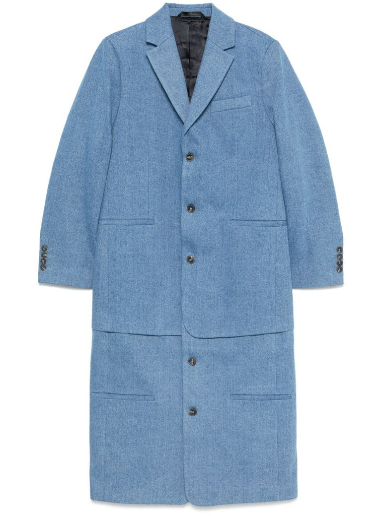 Blue Cotton Coat
