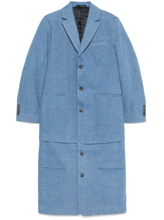 Blue Cotton Coat