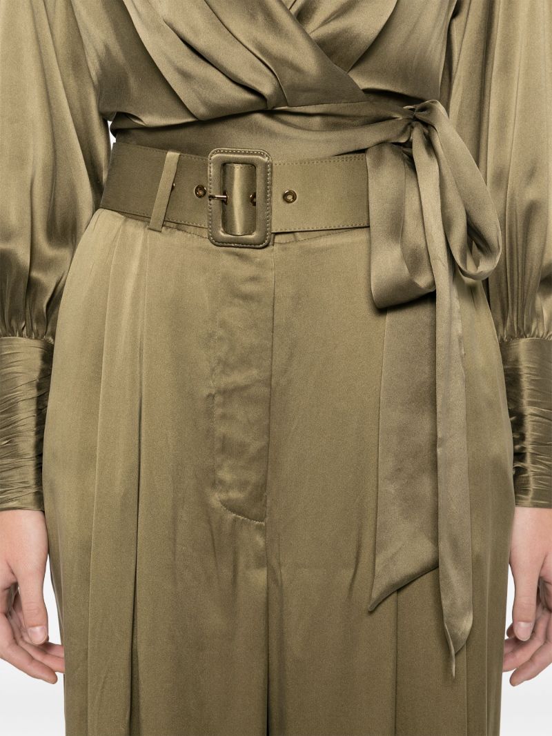 Silk Wide-leg Trousers