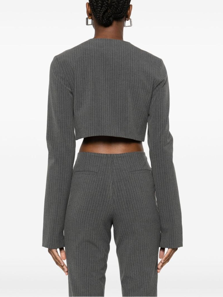 Pinstripe Cropped Top
