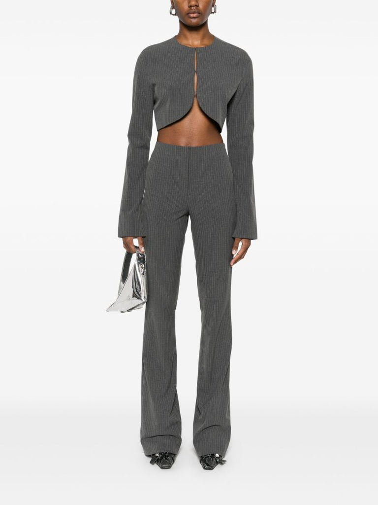 Pinstripe Cropped Top