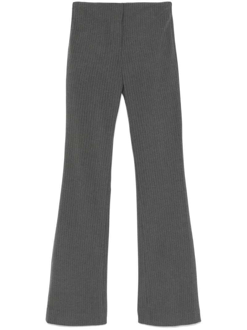 Pinstripe Bootcut Trousers