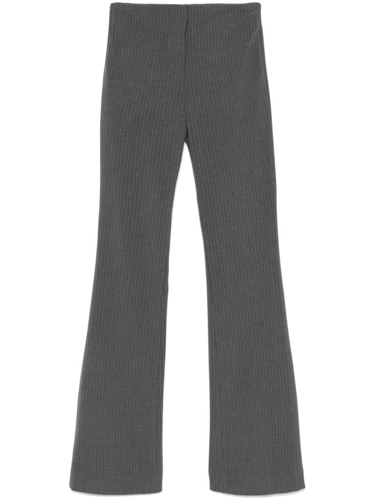 Pinstripe Bootcut Trousers