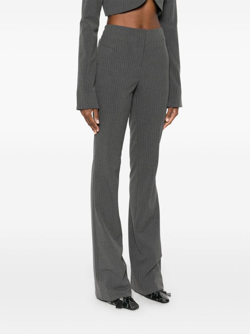 Pinstripe Bootcut Trousers