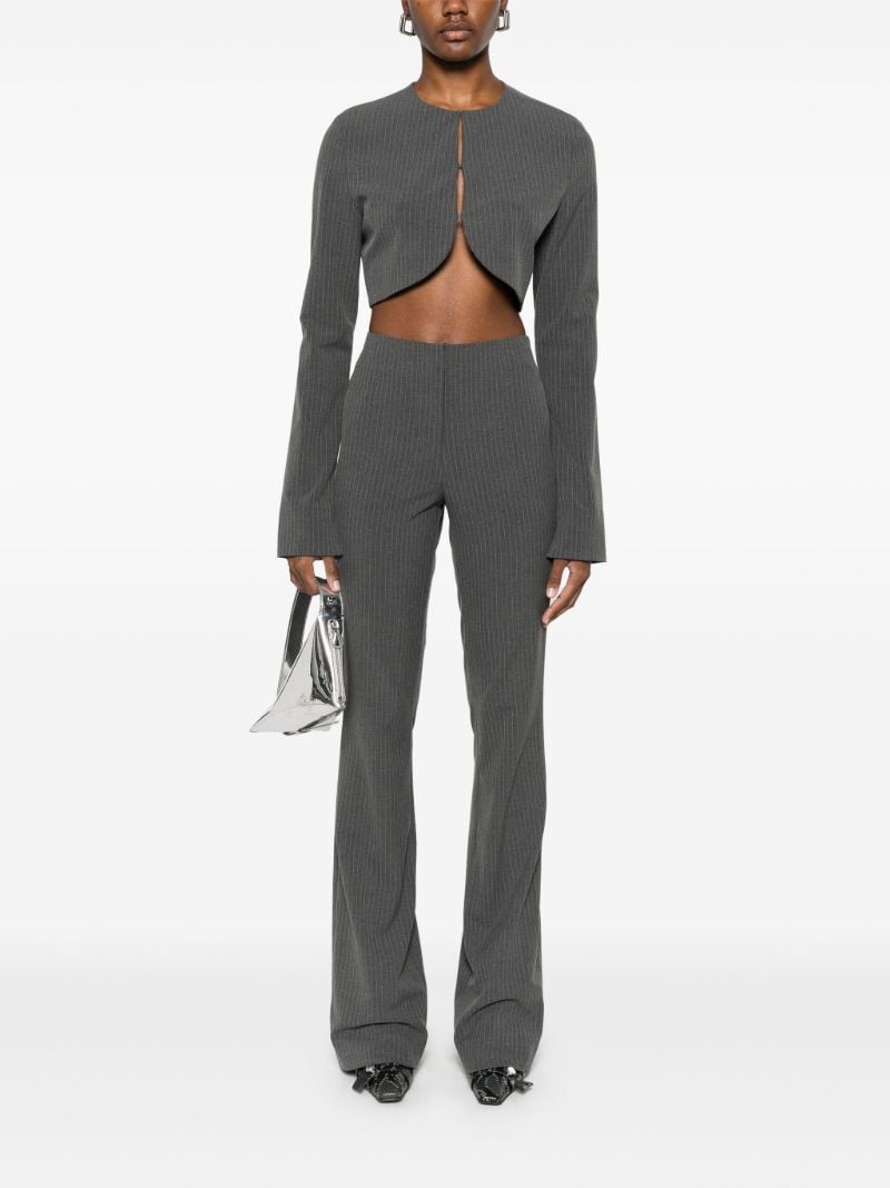 Pinstripe Bootcut Trousers