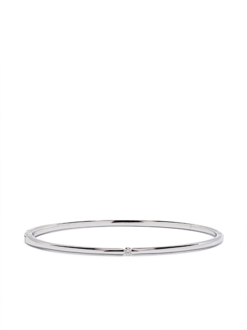 18kt White Gold Zeus Diamond Bangle Bracelet