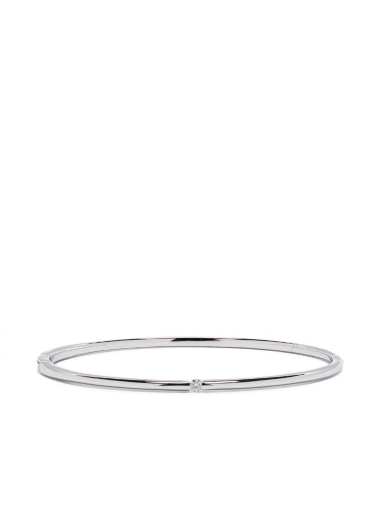 18kt White Gold Zeus Diamond Bangle Bracelet