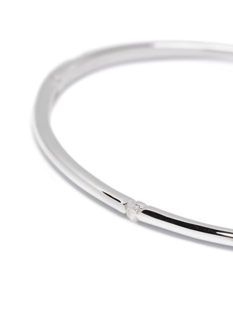 18kt White Gold Zeus Diamond Bangle Bracelet