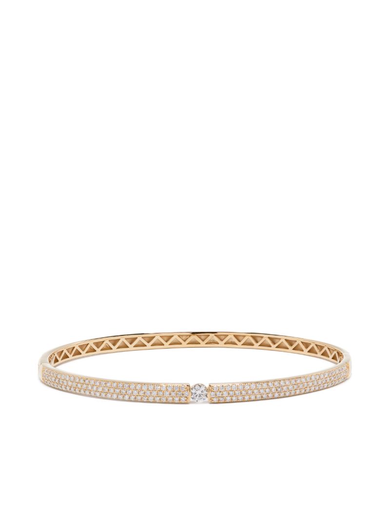 18kt Yellow Gold Zeus Diamond Bangle Bracelet