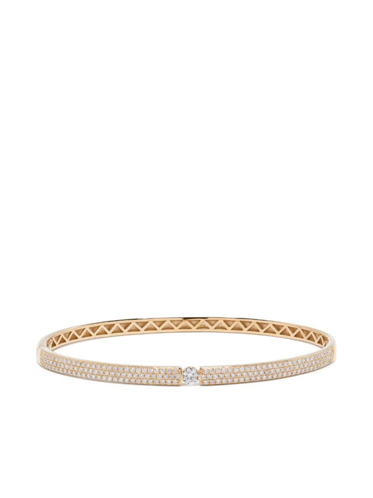 18kt Yellow Gold Zeus Diamond Bangle Bracelet