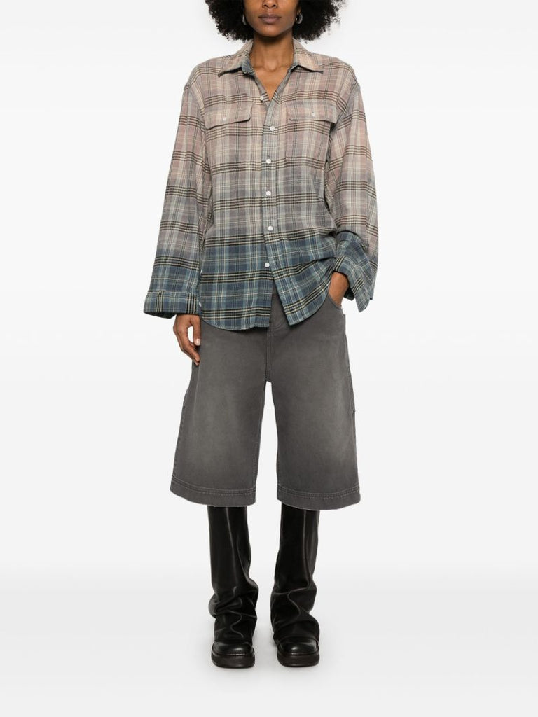 Neutral Checked Shirt