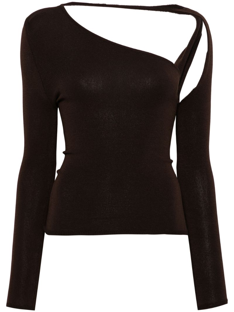 Half Off-shoulder T-shirt