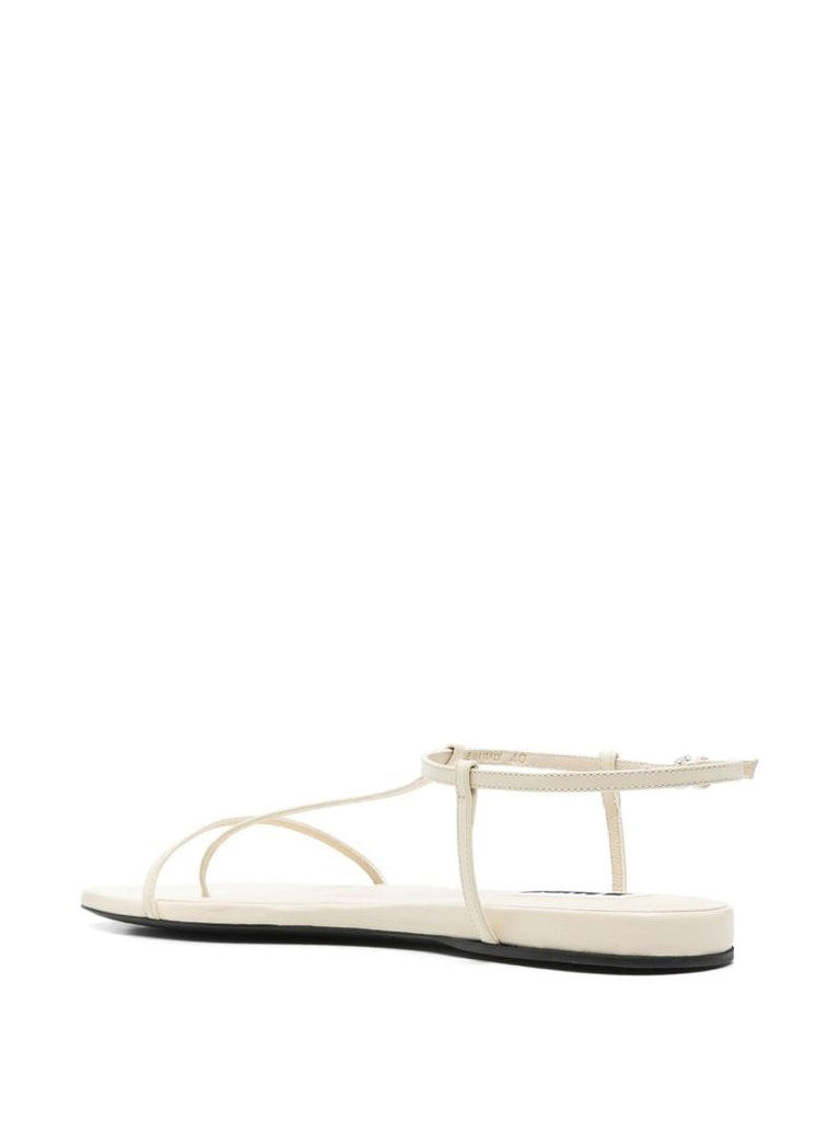 Square-toe Thong Sandals