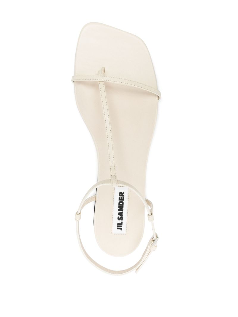 Square-toe Thong Sandals