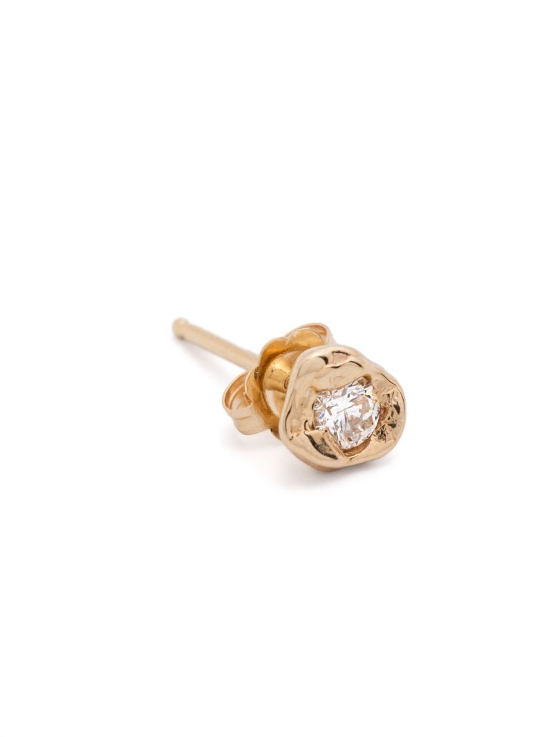 14k Yellow Gold Alfa Diamond Earrings