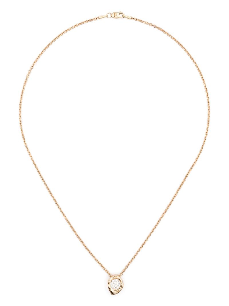 14k Yellow Gold Alfa Diamond Necklace