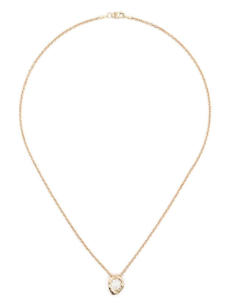 14k Yellow Gold Alfa Diamond Necklace
