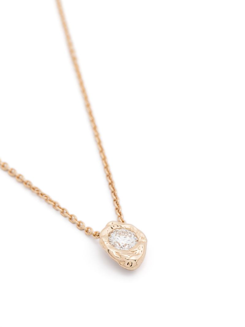 14k Yellow Gold Alfa Diamond Necklace