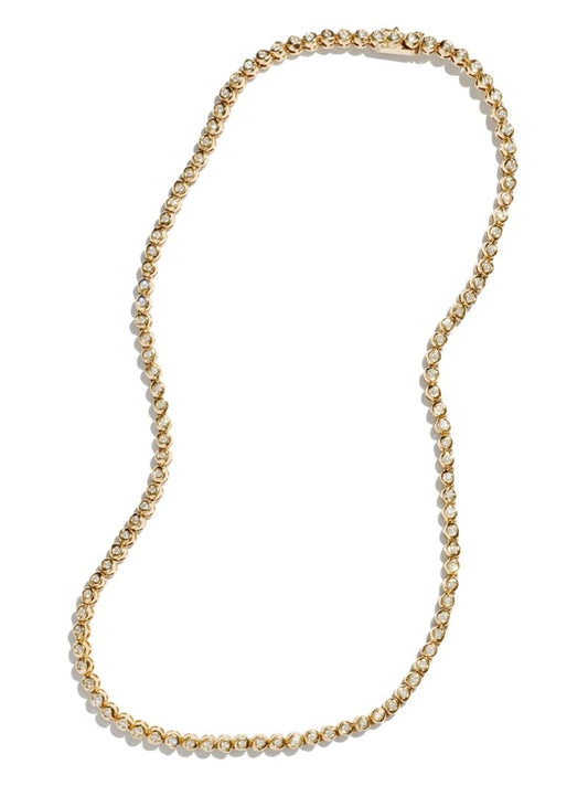 14k Yellow Gold Alfa Diamond Necklace