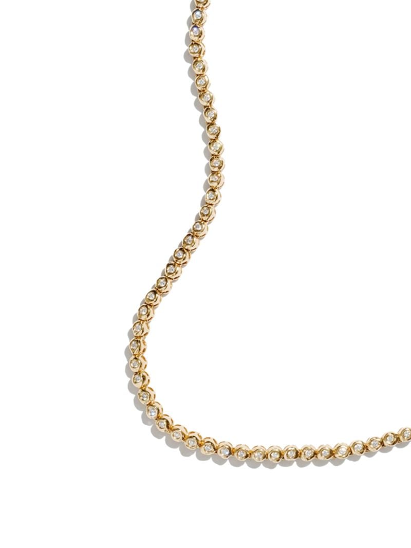 14k Yellow Gold Alfa Diamond Necklace