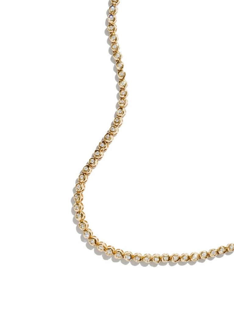 14k Yellow Gold Alfa Diamond Necklace