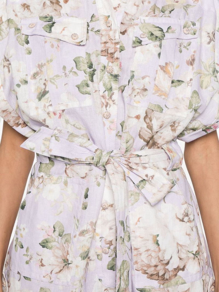 Floral-print Playsuit