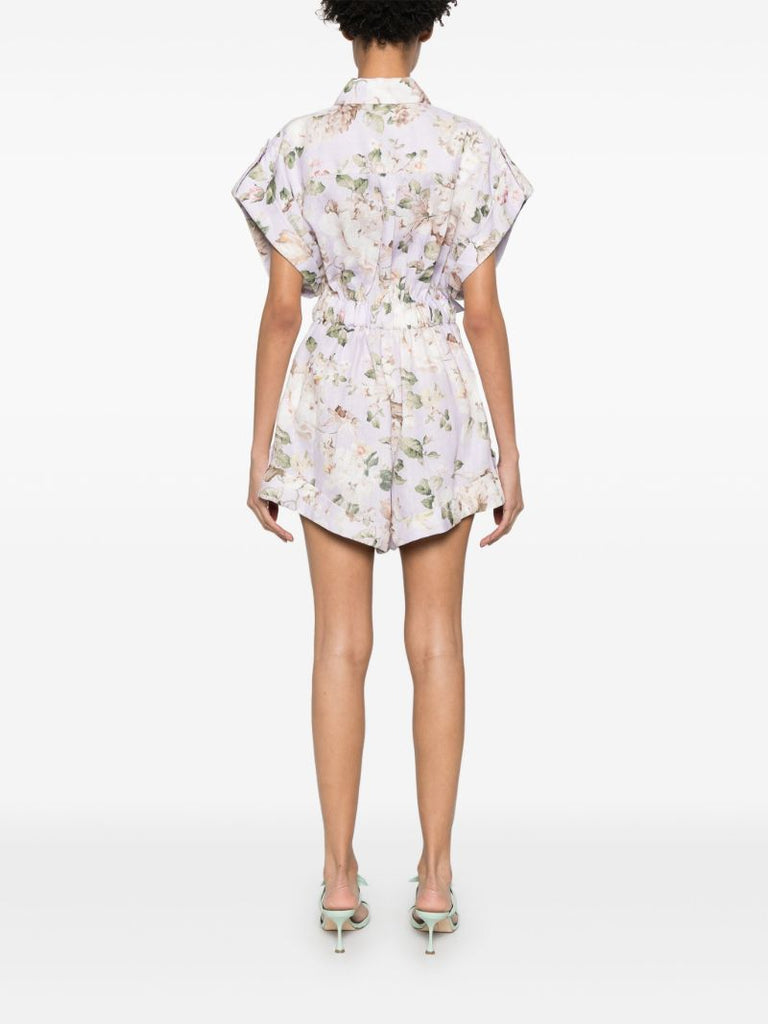 Floral-print Playsuit