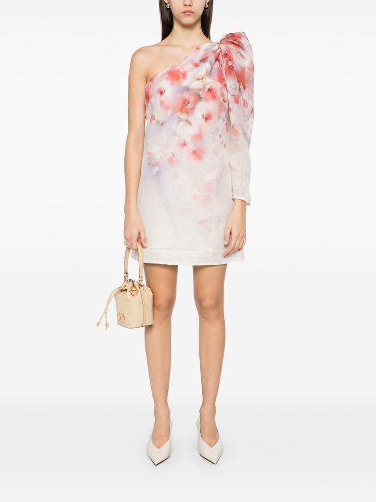 Crush Asymmetrical Mini Dress