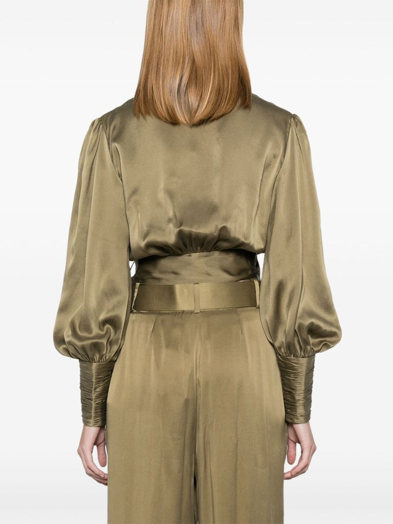 Wrap Silk Blouse