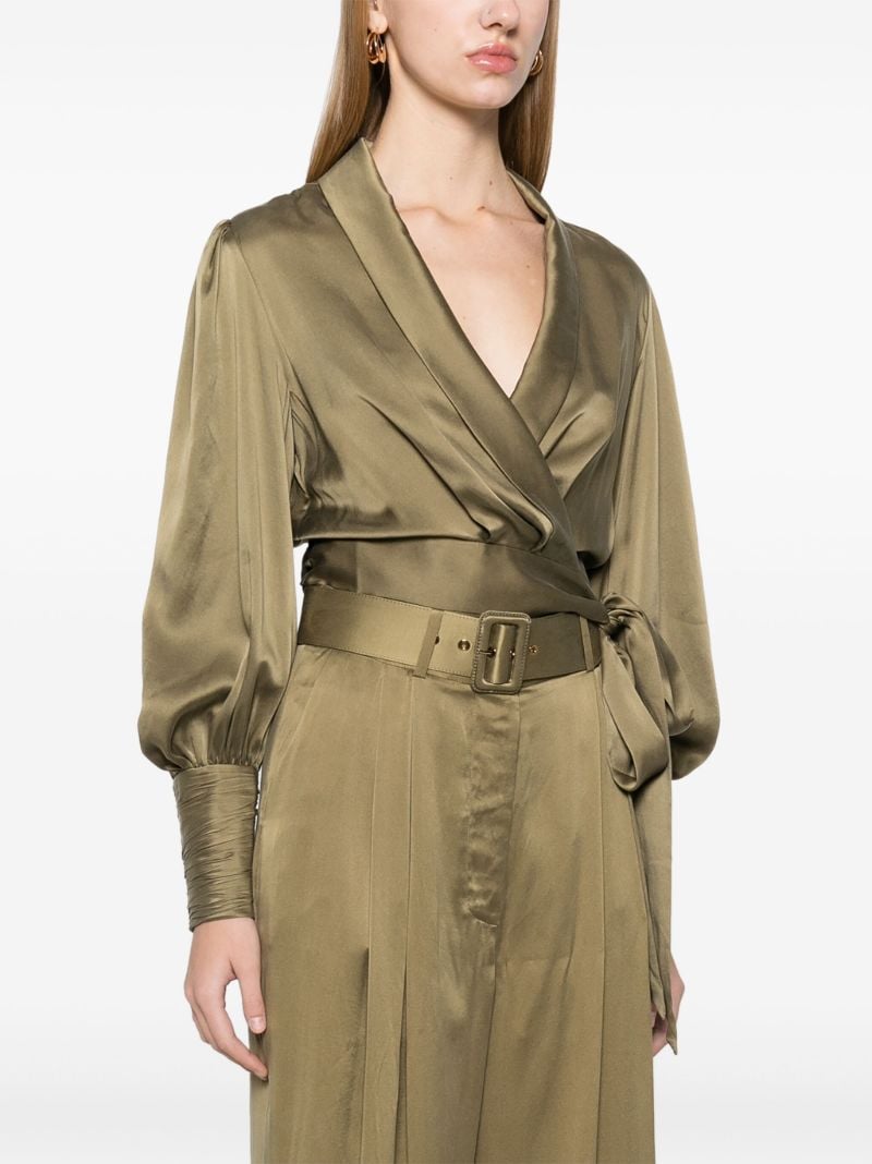 Wrap Silk Blouse
