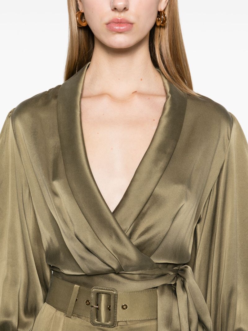 Wrap Silk Blouse