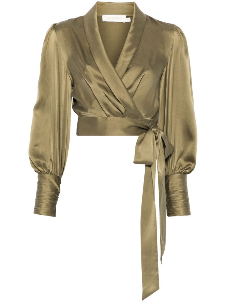 Wrap Silk Blouse