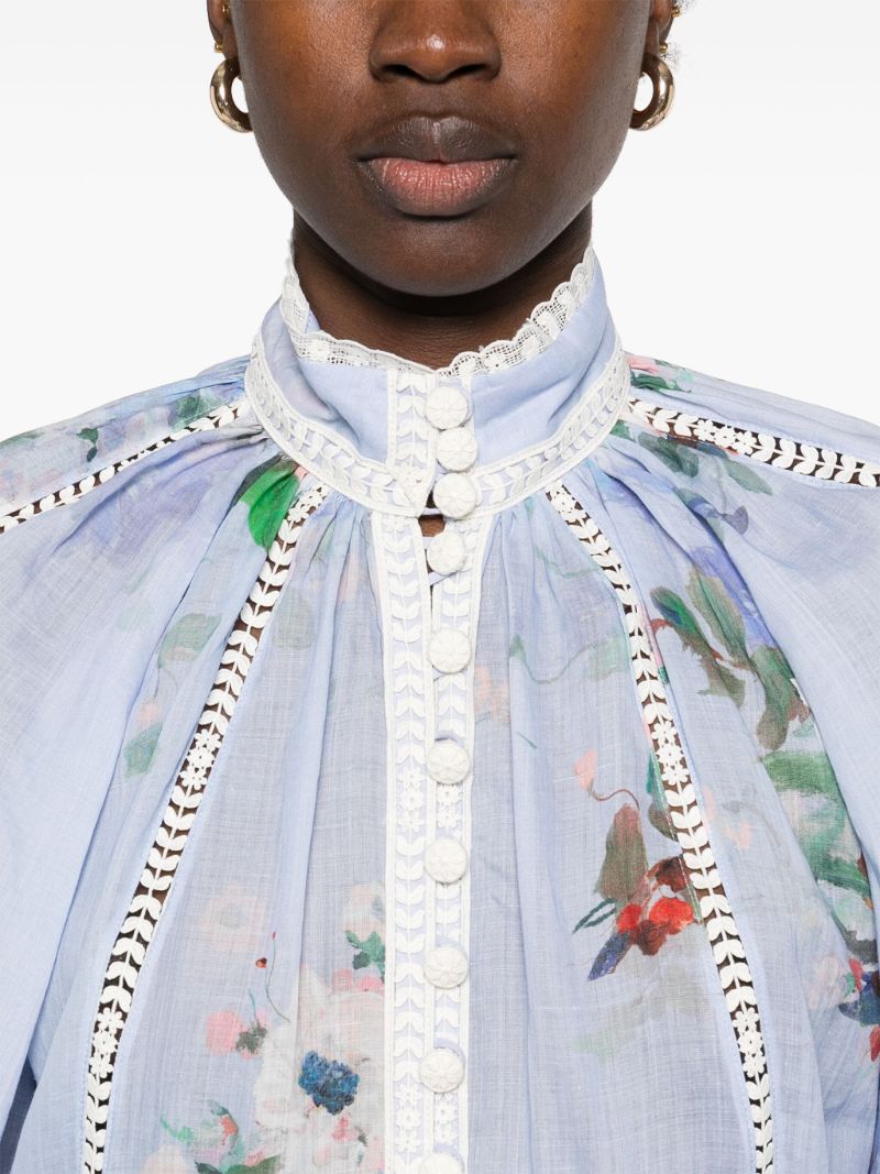 Blue Everley Blouse
