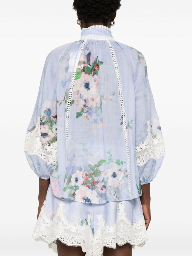 Blue Everley Blouse