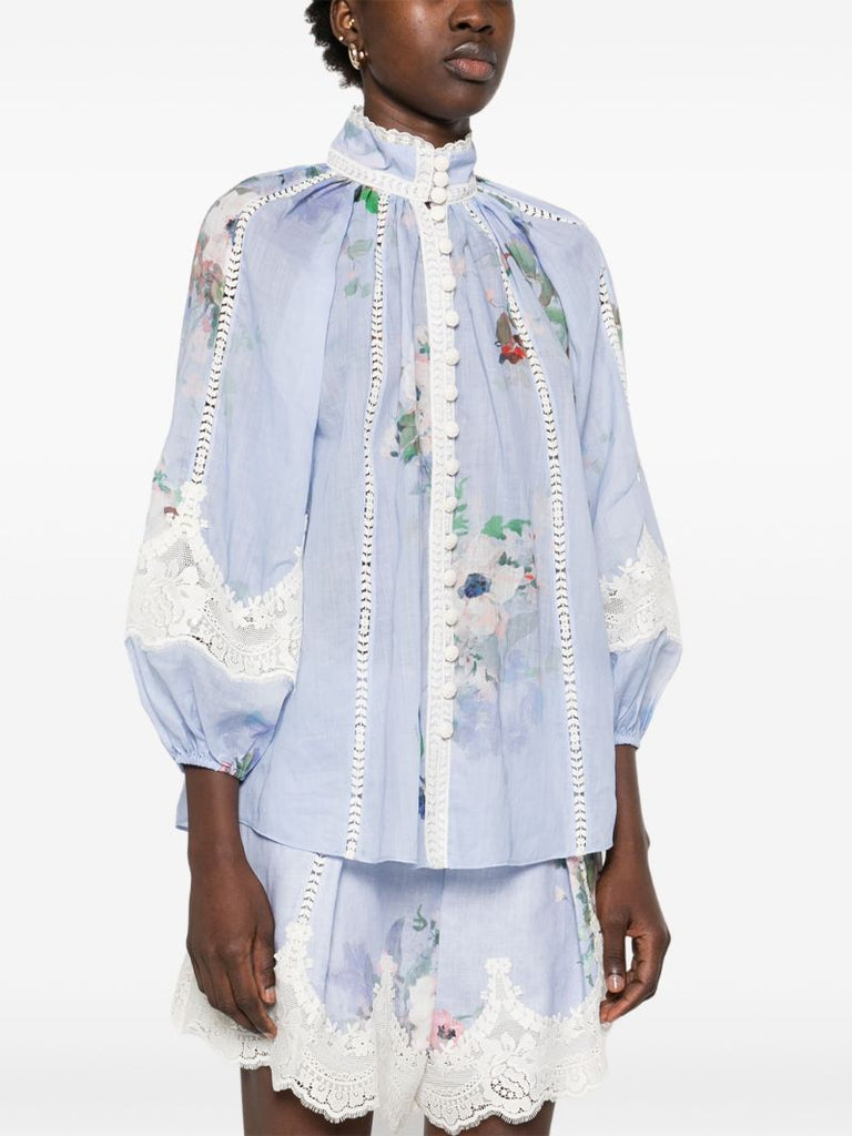 Blue Everley Blouse