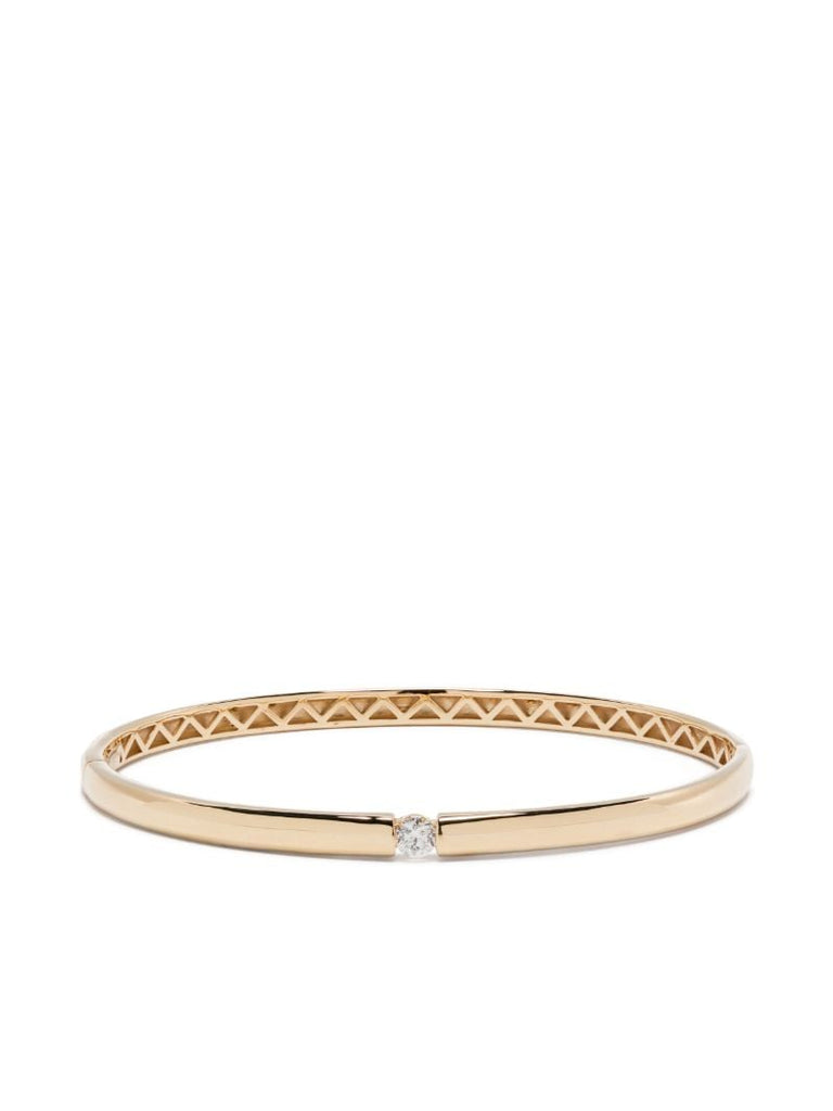 18kt Yellow Gold Zeus Diamond Bangle Bracelet