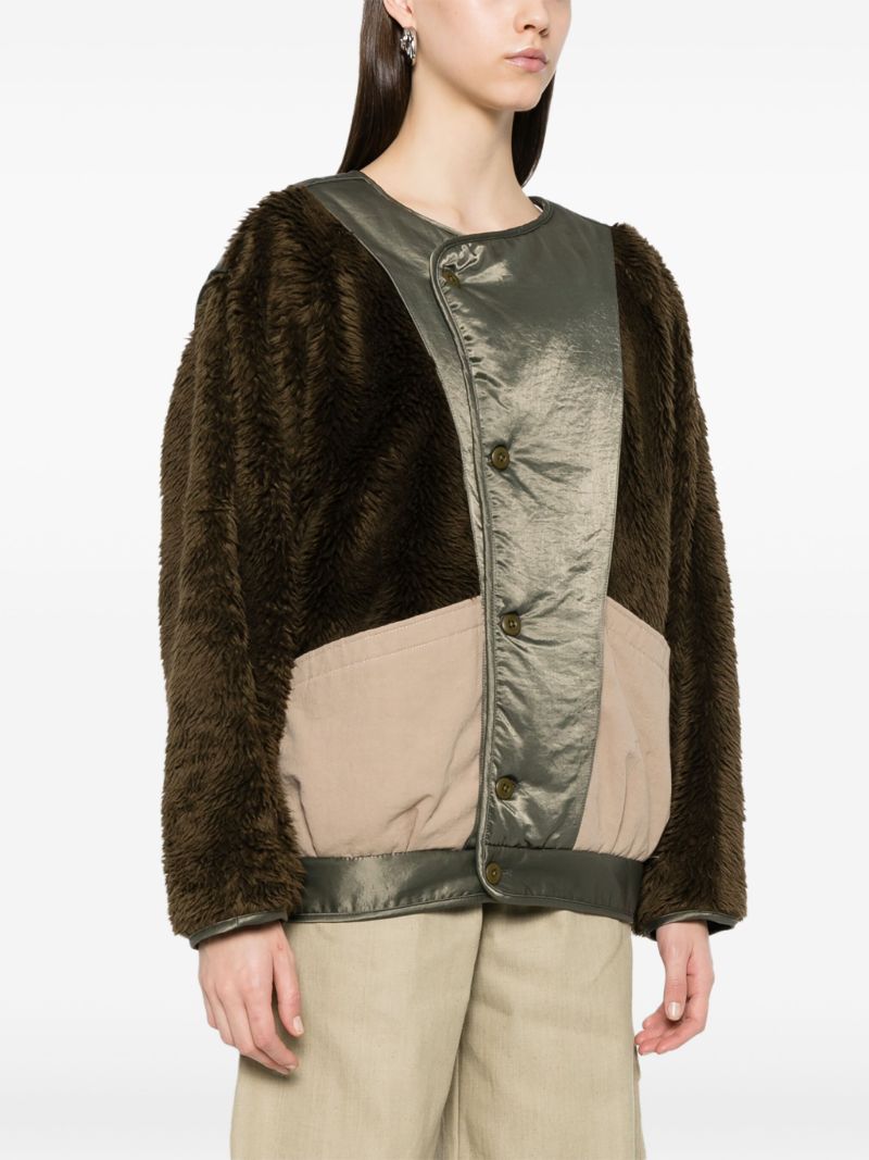 Green Coccoon Liner Jacket