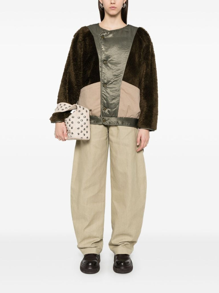 Green Coccoon Liner Jacket