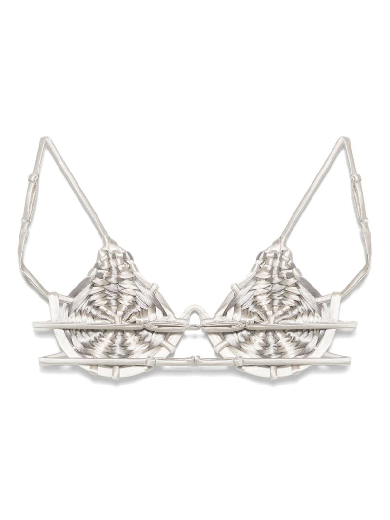 Spiral-weave Bikini Top