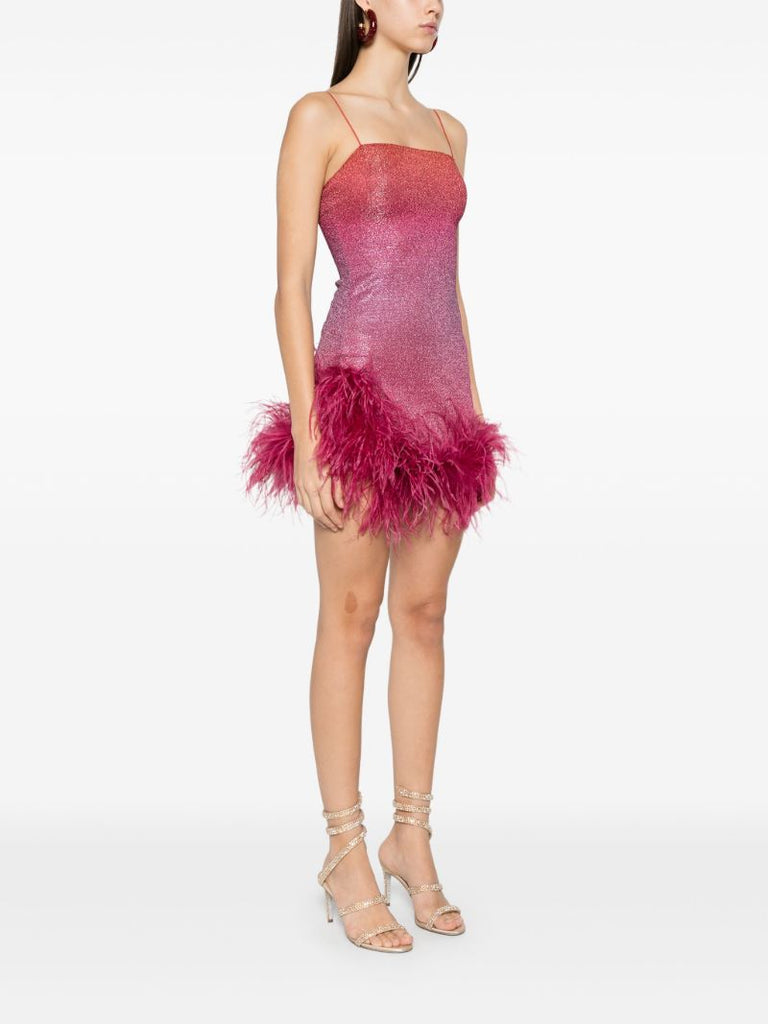 Pink LumiÃ_x0083_Â¨re Plumage Dress