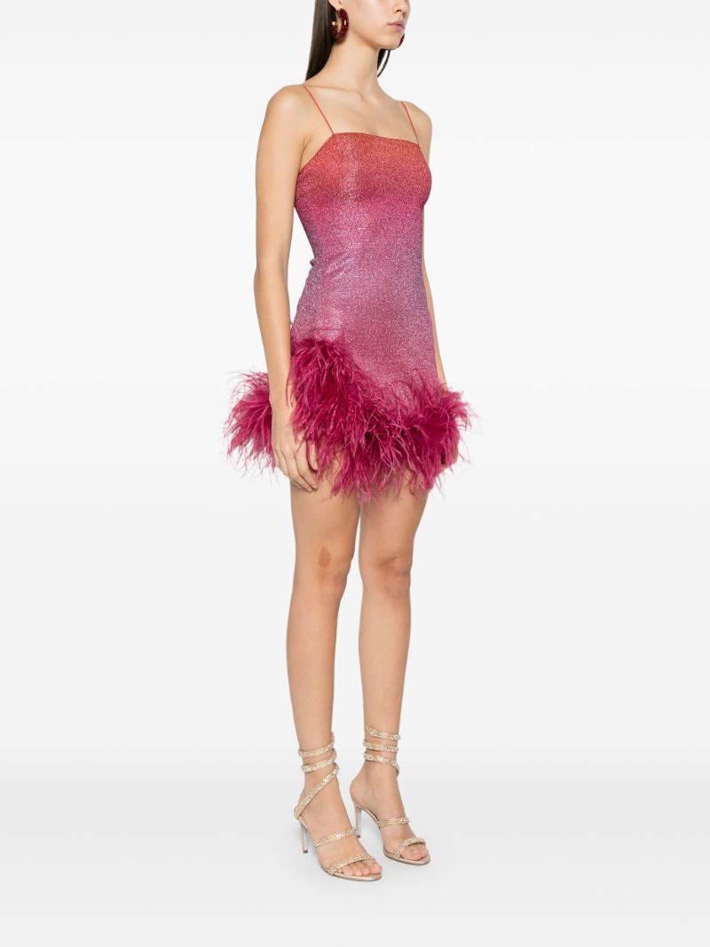 Pink LumiÃ_x0083_Â¨re Plumage Dress
