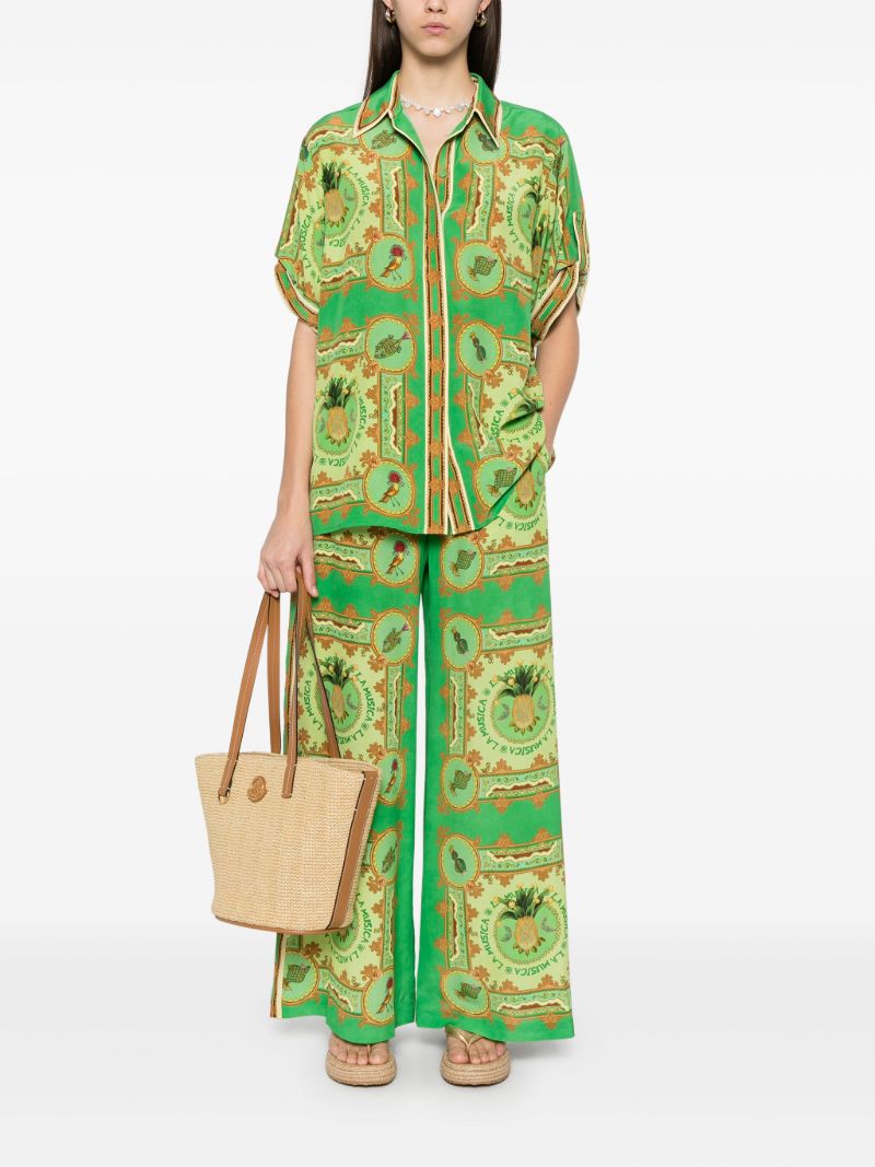 Green La Musica Trousers
