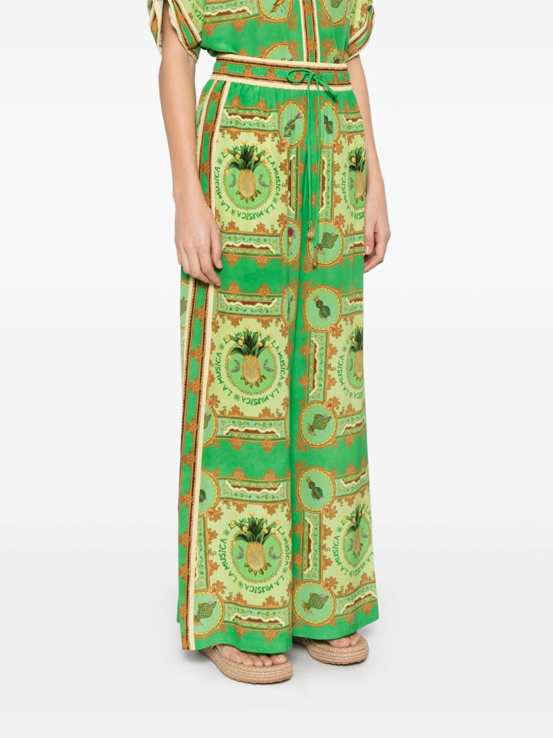 Green La Musica Trousers