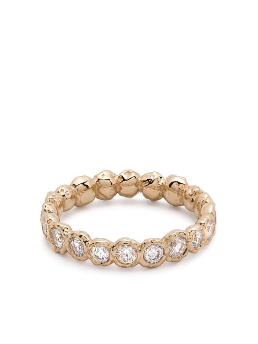 14k Yellow Gold Alpha Diamond Ring