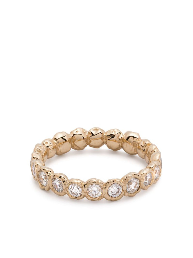 14k Yellow Gold Alpha Diamond Ring