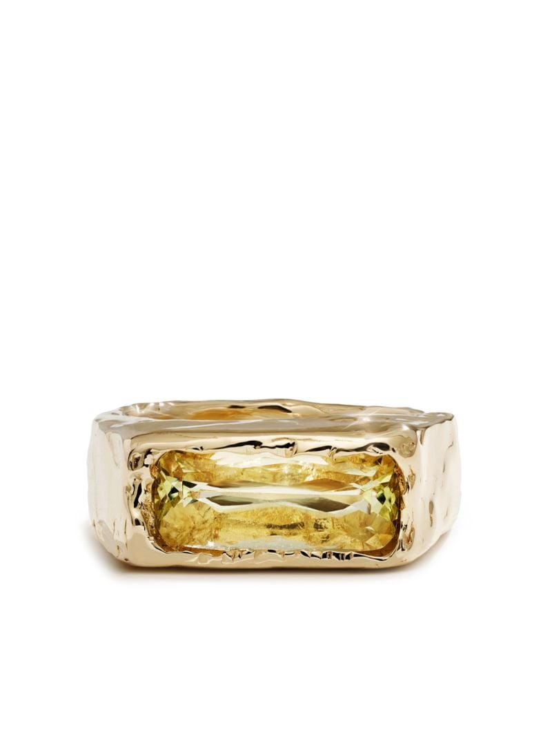 14k Yellow Gold Cogency Beryl Band Ring