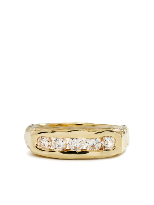 14k Yellow Gold Evoke Diamond Ring