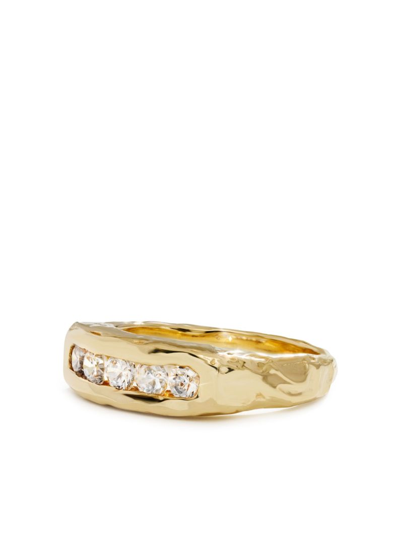 14k Yellow Gold Evoke Diamond Ring