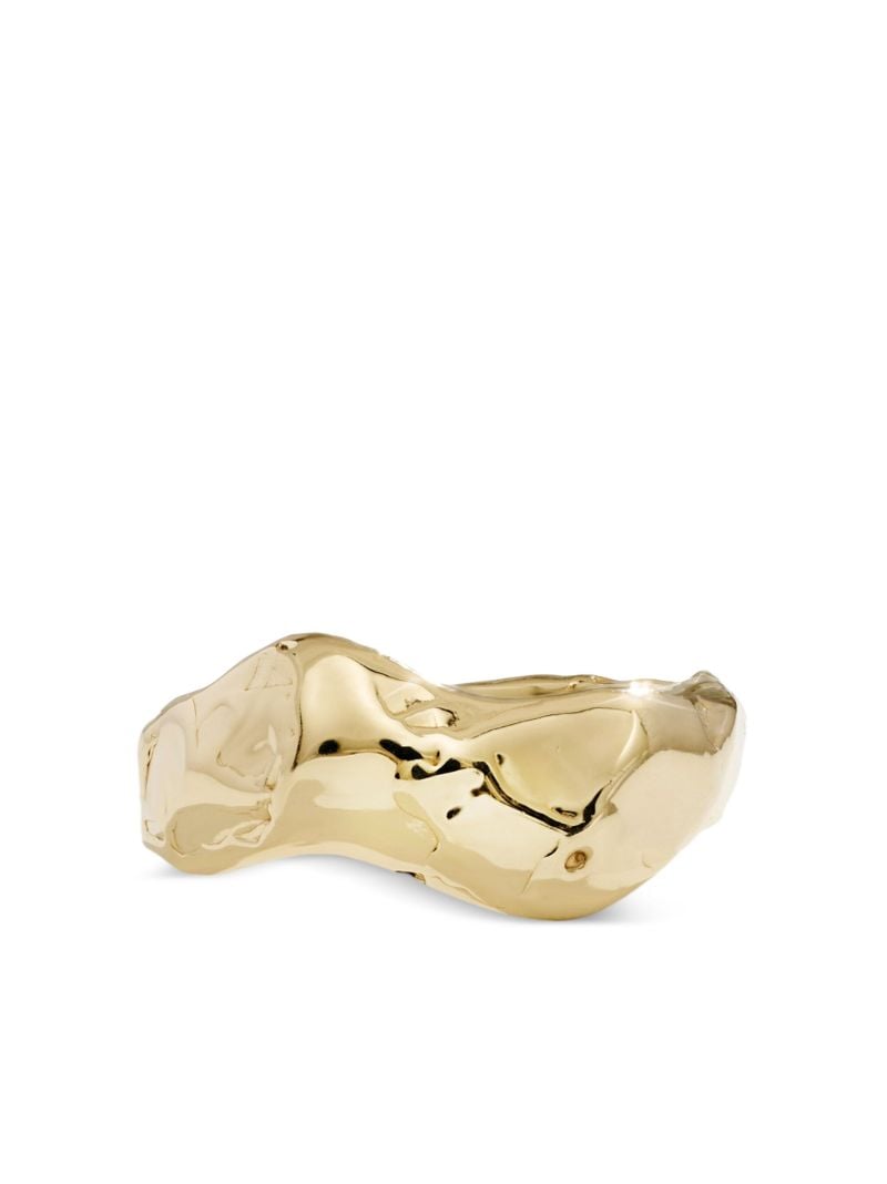 14k Yellow Gold Ray Ring
