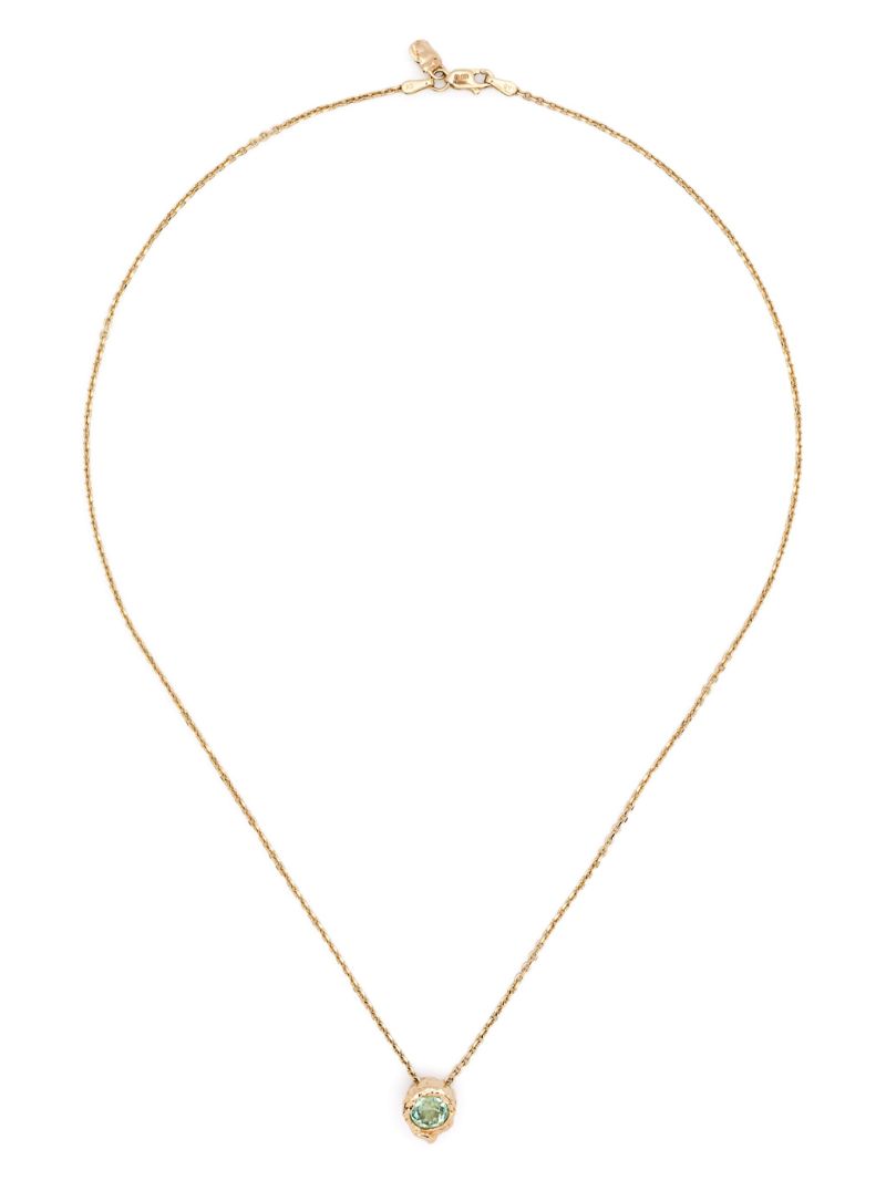 14k Yellow Gold Alfa Tourmaline Necklace
